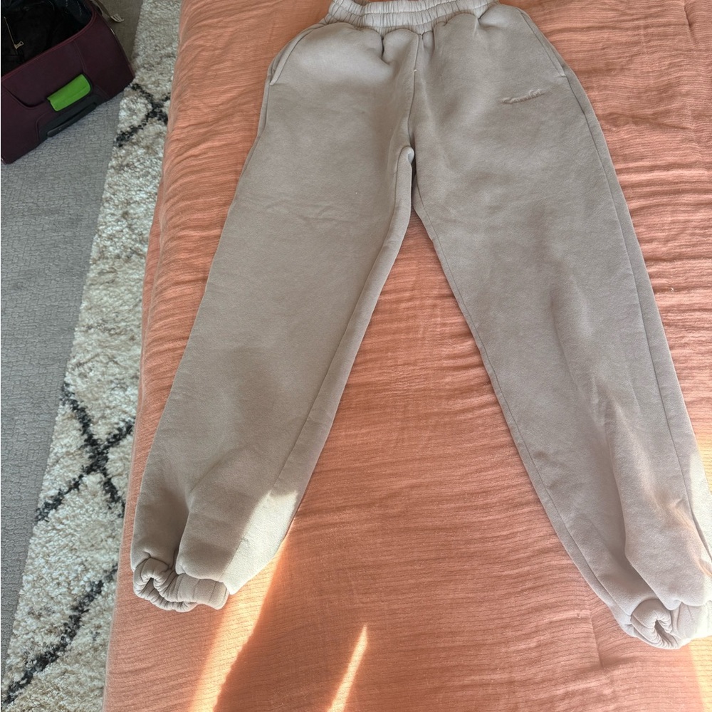Women's Tan Jogger Pants